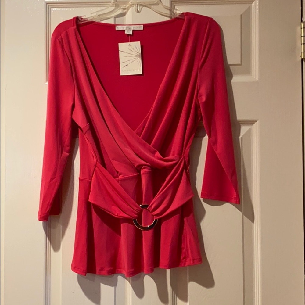 Surplice Detail Top